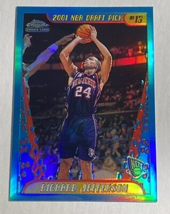 RICHARD JEFFERSON 2001-02 Topps Chrome #141 Refractor RC + Wilson Chandler