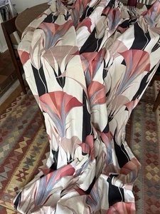 Montgomery, Heavy Curtains, Lined, Art Deco Style, 92 Inches Long. - Picture 1 of 6