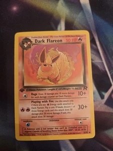 Pokémon 2000 Team Rocket's Dark Flareon 1° Edizione LP - Foto 1 di 10