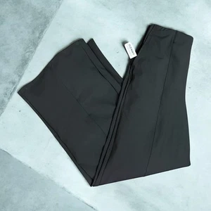 Old Navy Womens Powersoft Wide Leg Pants Size M Black Pull On High Rise NWT - Picture 1 of 12