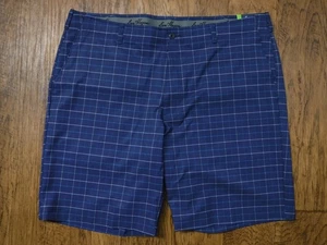 Ben Hogan Check on Blue 50 Sun Protection Golf Short Men 42 ~NWT~ - Picture 1 of 9