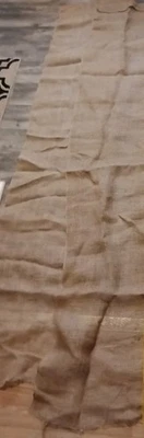 Restos de arpillera artesanal - 2 bronceados 75×18 Foto 1 de 3