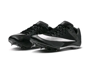 Nike Zoom Rival Sprint Track Field Shoes Black Silver DC8753-001 Men's Size 9 - Picture 1 of 21