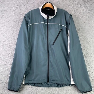 Vintage Pearl Izumi Jacket Mens XL Blue Windbreaker Convertible Sleeves Cycling - Image 1 of 4