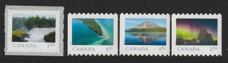 Canada #3067i-3070, From Far and Wide, Set of 4 Coil Stamps, Die Cut, MNH 2018 - Image 1 of 1