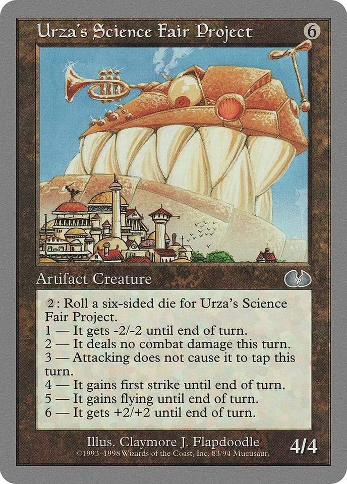 Urza's Science Fair Project Unglued PLD Artifact Uncommon MAGIC CARD ABUGames - Image 1 of 1