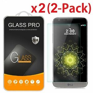 2-Pack Premium Real Tempered Glass Film Screen Protector for LG G5