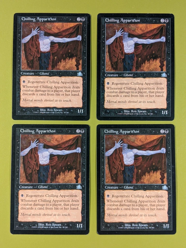 Chilling Apparition x4 Prophecy 4x Playset Magic the Gathering MTG - Image 1 of 1