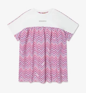 MISSONI Girls Zigzag Jersey Dress in Pink - Size: 6yrs (£139rrp!!) - Picture 1 of 5