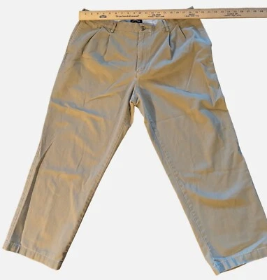Lands End Mens Khaki Chino Pants Size 40 Cotton Fabric Comfortable Casual Wear - Image 1 of 4