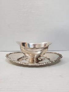 one Piece Silver Plated Butter Dish Vintage , Metal Caviar Server , Caviar... - Picture 1 of 10