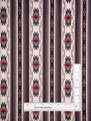 Tucson Southwest Stripe Western Fabric Cotton #621 Elizabeths Studio By Yard - Image 1 of 2