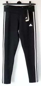 BNWT WOMENS ADIDAS BLACK LEGGINGS SMALL (8-10) RUNNING GYM YOGA PILATES JOGGER - Picture 1 of 6