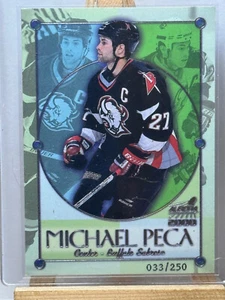 1999-00 Pacific Aurora ~ #5 Michael Peca ~ Championship Fever Silver Ice /250 - Bild 1 von 2