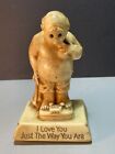 Figurine I Love You Just the Way You Are Man on Scale O R W Berries Co 1970