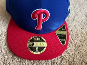 Philadelphia Phillies New Era 2017 Alt 59FIFTY Size 8 Fitted Hat MLB - Picture 1 of 5