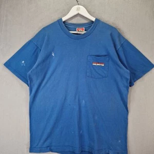 Vintage Marlboro Unlimited T-Shirt Herren One Size Blau Einzelnaht Wolf Print - Bild 1 von 17