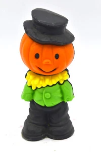 Vintage Halloween 80s Pumpkin Head Man Scare Crow Wizard Air Freshner Wax - Bild 1 von 6
