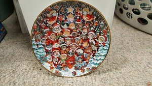 Franklin Mint Santa Claws Collectible Plate Cats Great Condition - Picture 1 of 6
