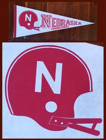 VINTAGE University of Nebraska Cornhuskers Football Pennant! WOW! Cover