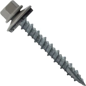 #10 x 1-1/2" Kwikseal Woodbinder Metal Roofing Screw - Gray, 10 Pack (2500 qty) - Picture 1 of 1