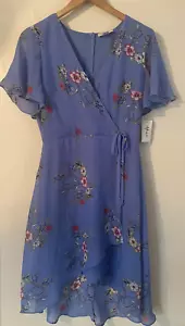 Style & Co blaues Chiffonkleid Gr. XS - Bild 1 von 1