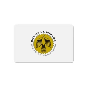 Bandera de La Mirada California - Imán troquelado - Imagen 1 de 16