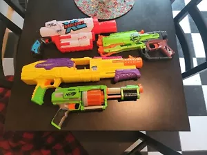 Nerf 5 Gun Lot - Big Rig - Tetra Shot - Dart Tag - Zombie Strike - Firestrike - Picture 1 of 10