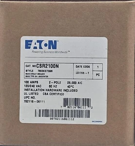 Eaton/Schneidhammer CSR2100 2-polig 100 Ampere Leitungsschutzschalter - Bild 1 von 5