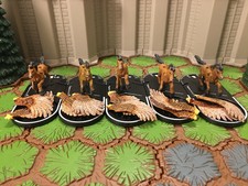 5 Figure Pegasus Dark Riders Mage Knight Lot D&D, Pathfinder, RPG,Clix