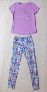 Arizona Jean Co. Unicorn Girls T-Shirt Size 14 & Pegasus Leggings Size 10/12 Set - Picture 1 of 12