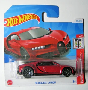 Hot Wheels - '16 Bugatti Chiron - Red - Quarter Mile Heroes 2024 - HTB88 - Picture 1 of 2