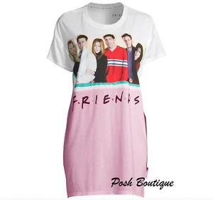 Womens Friends Sleepshirt Pajamas Nightgown S M XL Plus Size 2X 3X TV Show Shirt - Picture 1 of 1