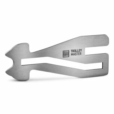 FABACH Edelstahl Einkaufswagenlöser Schlüsselanhänger "Trolley Master Steel Series"