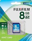 Lot Of 14 New 8Gb Sdhc Memory Card Fujifilm Class 4 Blister Package W/ Case Nip