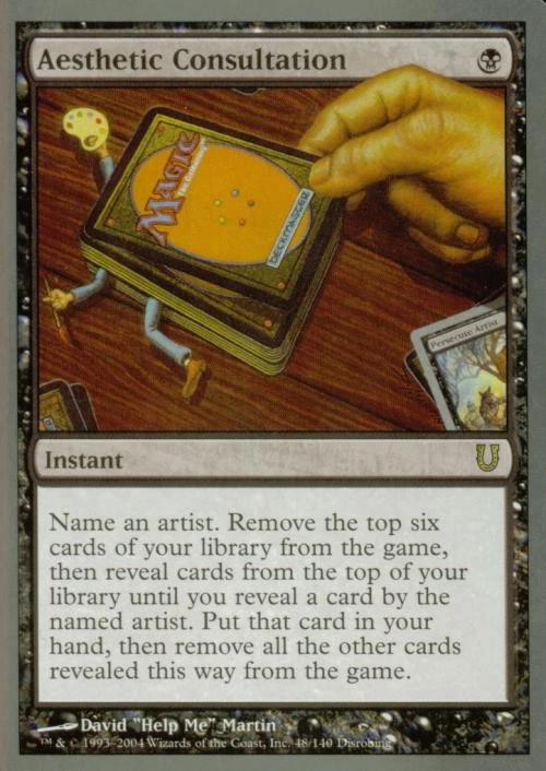 MTG English Aesthetic Consultation NM Foil Unhinged - Image 1 of 1