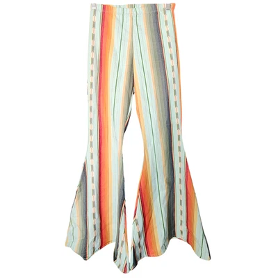 Pantalones Acampanados Southwestern Boho Juveniles XL Mujeres XS 22x28" Campana Parte Inferior Y2K Hippie Foto 1 de 4