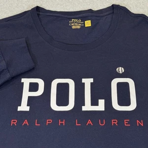 Polo Ralph Lauren Herren Langarm T-Shirt Cruise Navy 4XLT Big & Tall Neu mit Etikett - Bild 1 von 12