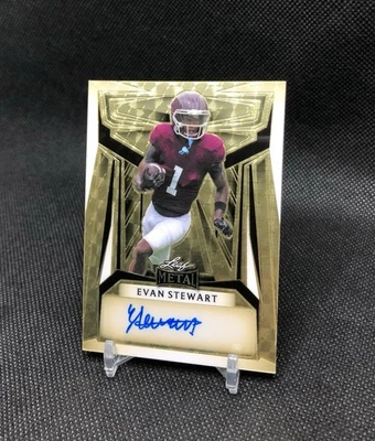 TRUE 1/1! 2023 Leaf Metal Evan Stewart SUPERFRACTOR AUTO 1 OF 1 RC No. BA-ES2 📈 - Image 1 of 4
