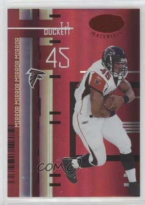 2005 Leaf Certified Materials Mirror Red /100 TJ Duckett #6 - Image 1 of 2
