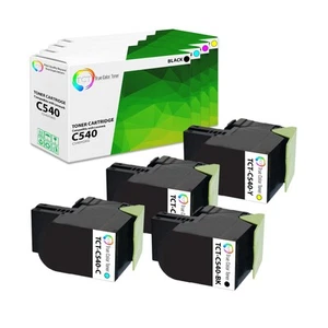 4Pk TCT Prem do Lexmark C540 C540H2KG C540H2CG C540H2MG C540H2YG kompatybilny - Zdjęcie 1 z 6