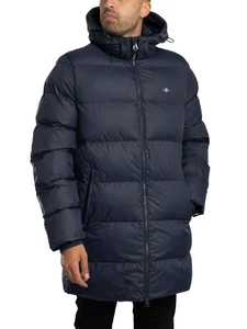GANT Men's Active Cloud Mid Length Jacket, Blue - Picture 1 of 11