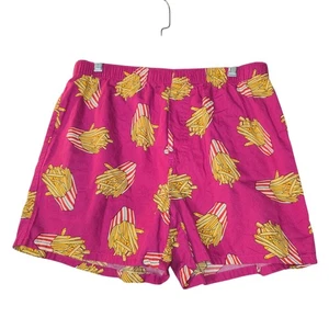Pantaloncini corti donna Old Navy media novità stampa patatine fritte rosa stampa all over - Foto 1 di 13