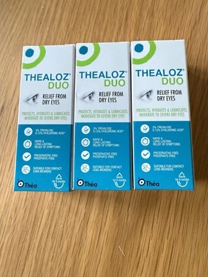 3 x Thea Thealoz Duo Eye Drops 10ml