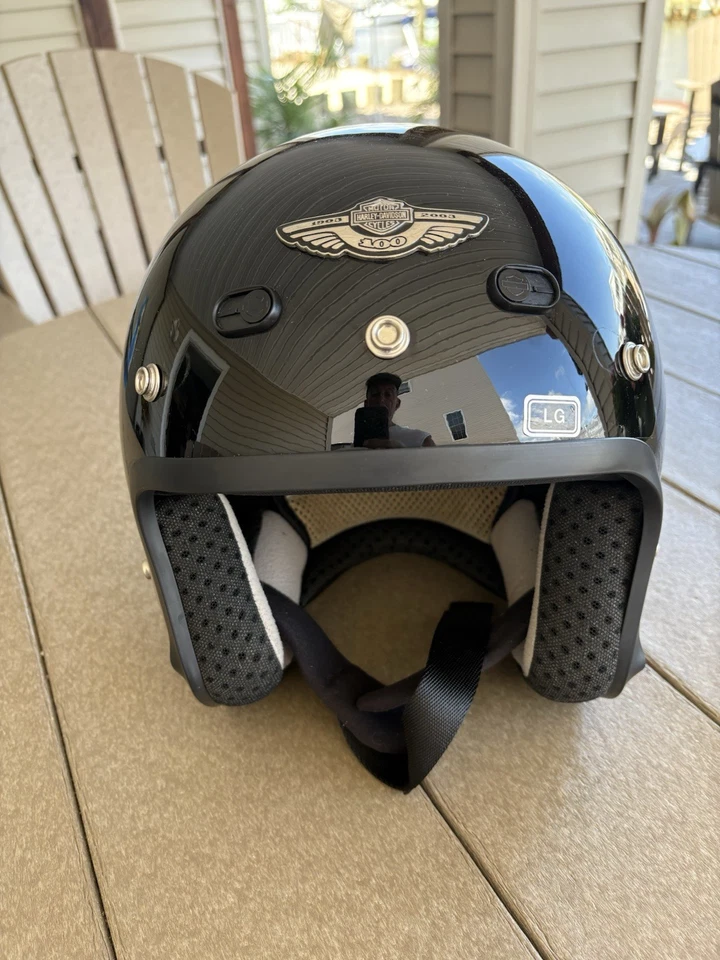Casco HD 100 años aniversario 3/4 ligeramente usado grande  Foto 1 de 4
