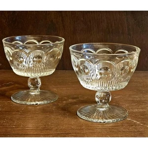 Vintage Bartlett Collins St. Genevieve klares US Glas Manhattan Sherbert Glas - Bild 1 von 3