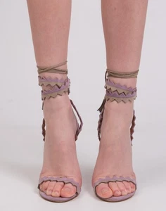 RRP€700 ETRO Leather Sandals US9 UK6 EU39 Tassels Spike Heel Made in Italy - Picture 1 of 10