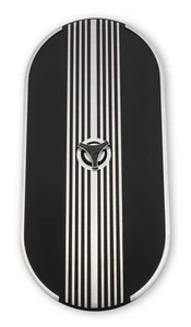 Scott Drake S1MS-9600-P Oval Air Cleaner Black Aluminum Finned No Logo - Picture 1 of 7