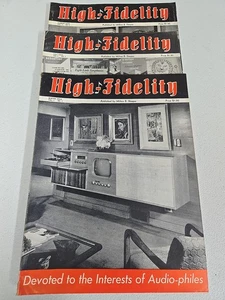 Full Year High Fidelity Music Magazine  1951 Lot Of 3 - Picture 1 of 6