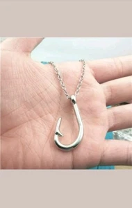 Collana country pescatore uncino in argento  - Foto 1 di 6